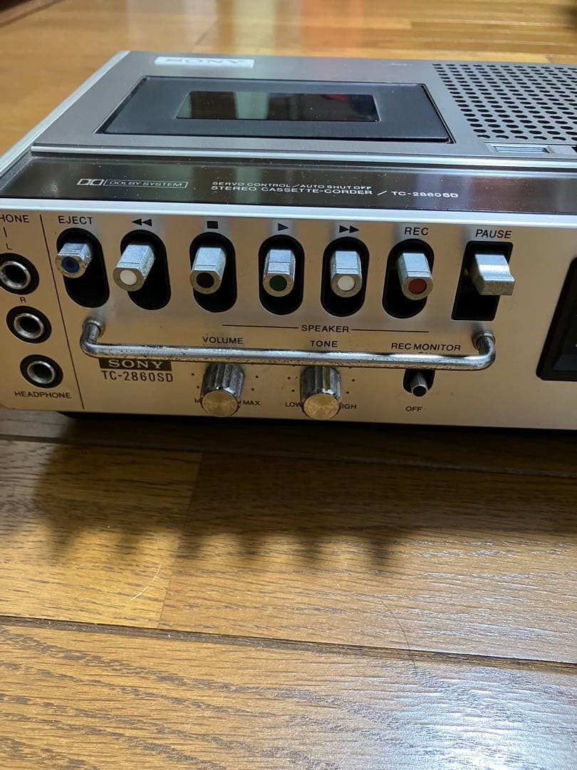 SONY TC-2860SDカセットデンスケ　動作難あり