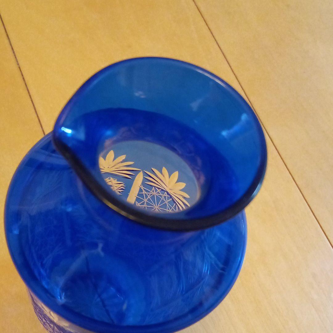 切子ガラスの水差し/花瓶