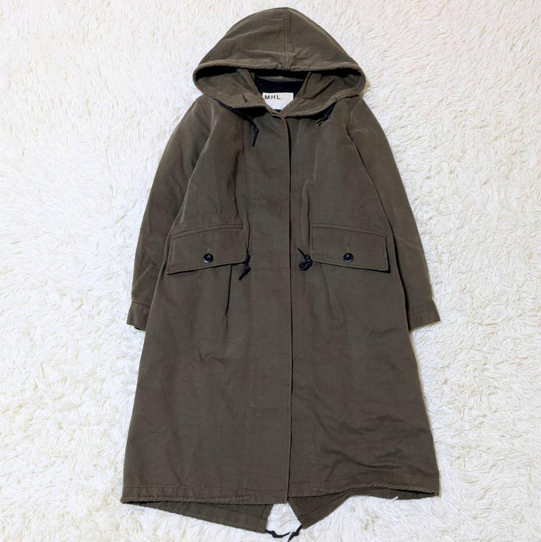 MHL. モッズコート マーガレットハウエル ライナー カーキ S