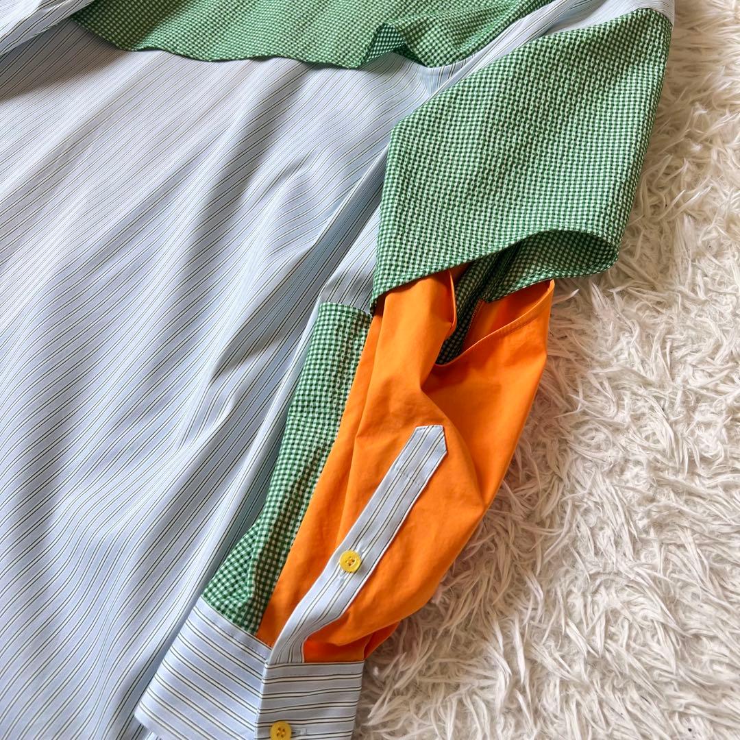 ENFOLD エンフォルド サッカーギンガム ホールSHIRT