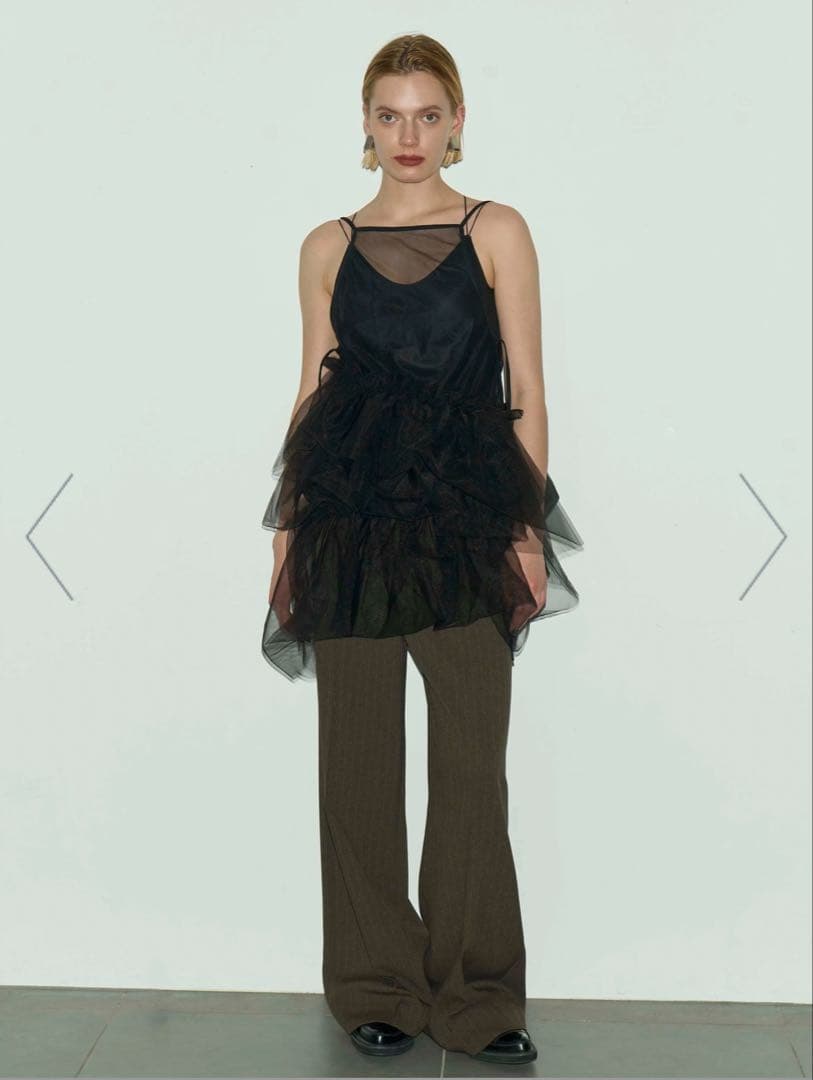 最終値下げ❗️styling/フリルチュール2WAYトップス