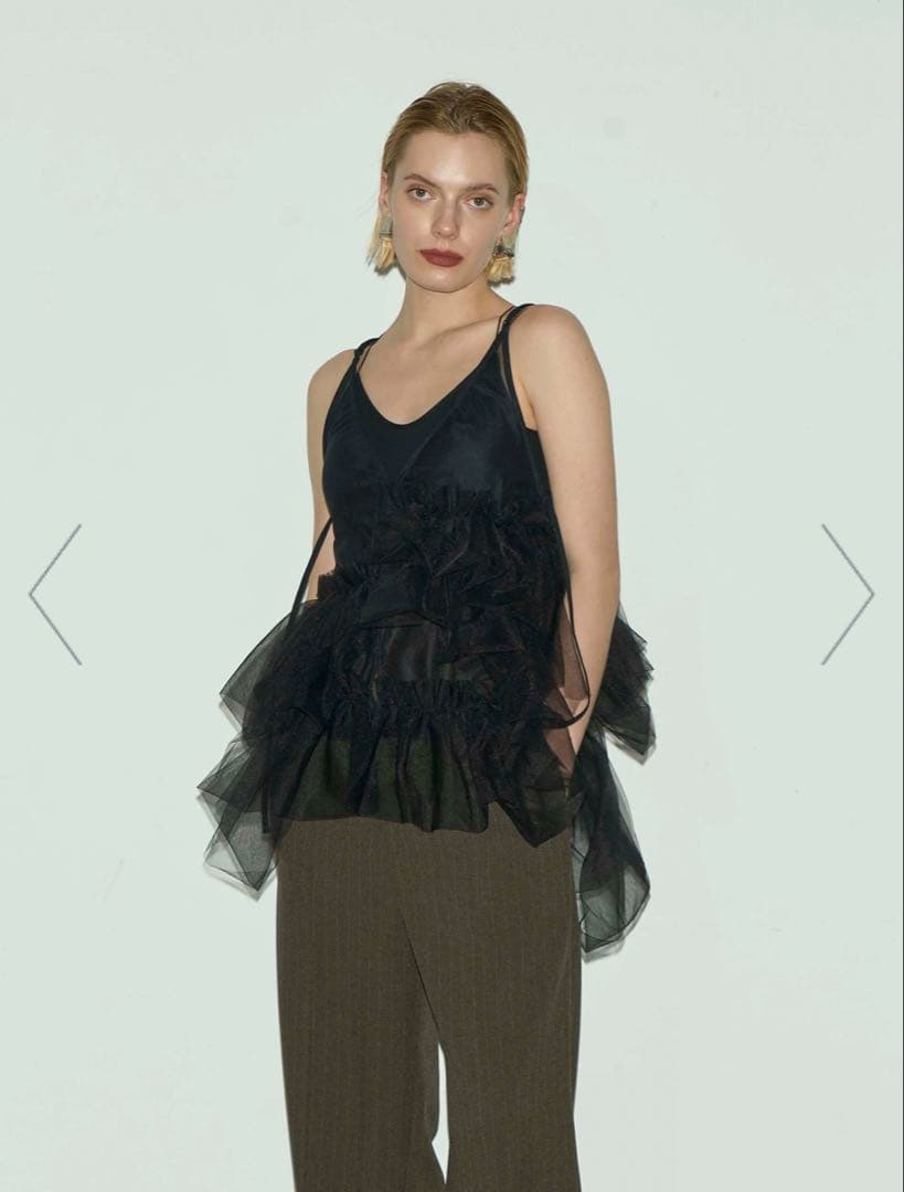 最終値下げ❗️styling/フリルチュール2WAYトップス