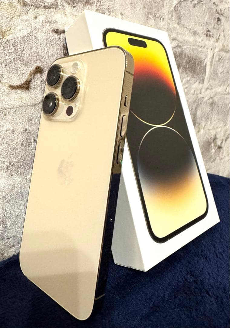 【美品】iPhone 14 Pro ／256GB ゴールド