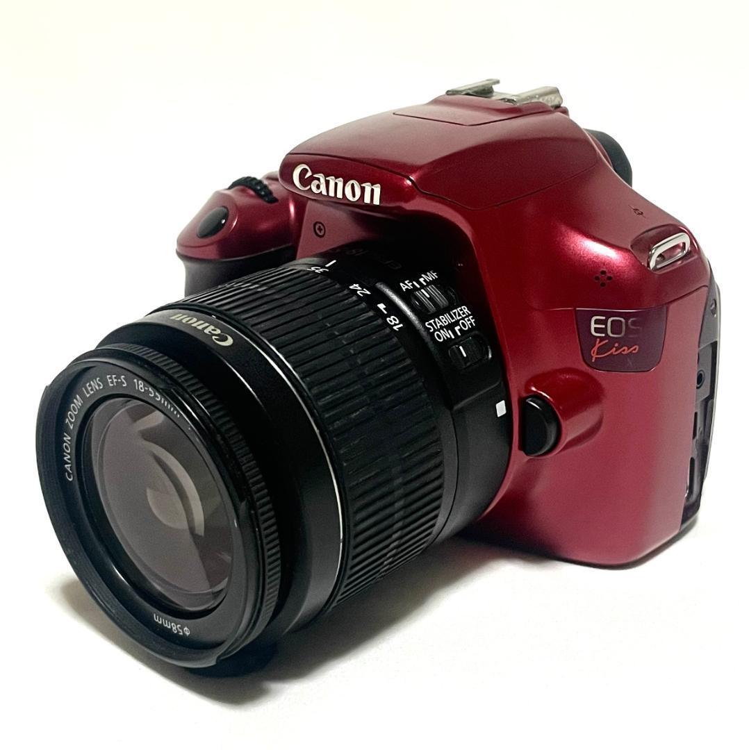 赤い一眼❣️ Canon EOS Kiss X50 クリエイティブ全自動✨