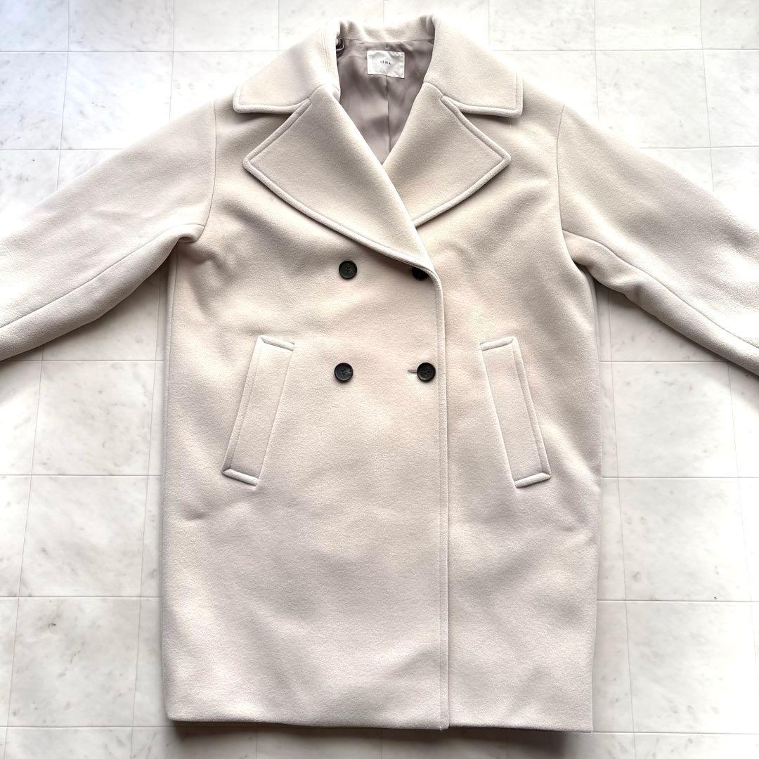 イエナ IENA ダブルモッサコート アウター アイボリー 36サイズ 防寒