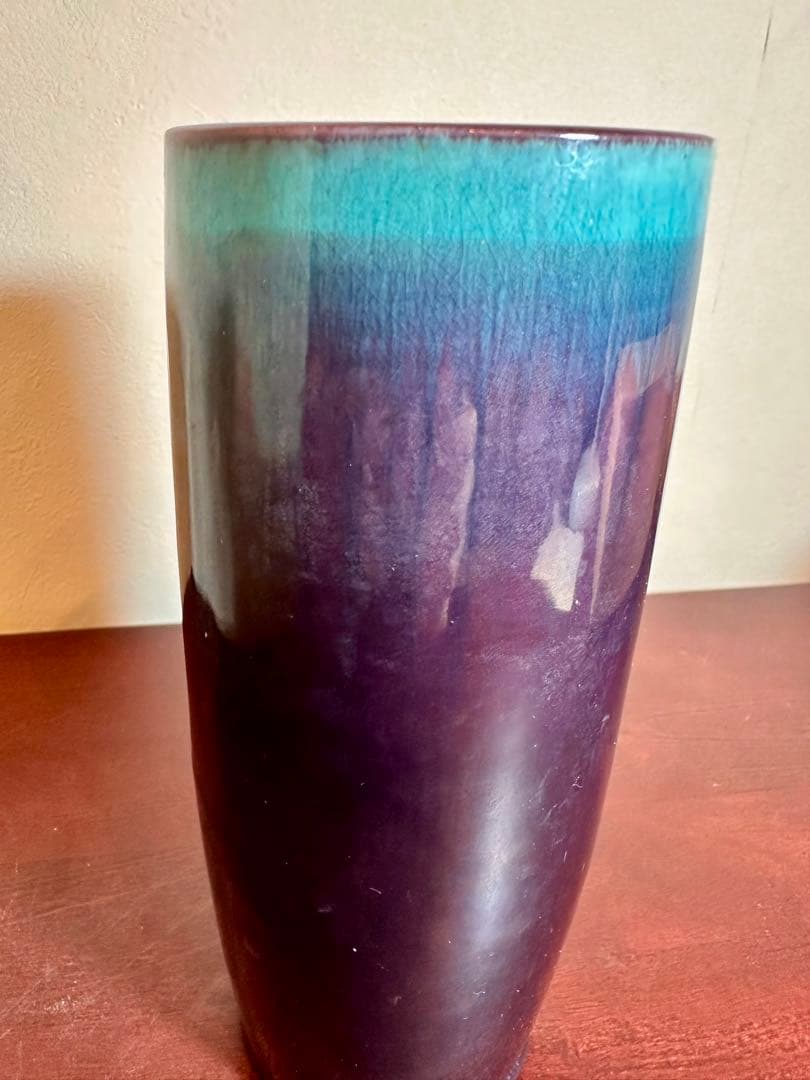 佐賀 嬉野 琥山窯 小野次郎（小野珀子氏 次男） 彩釉花立