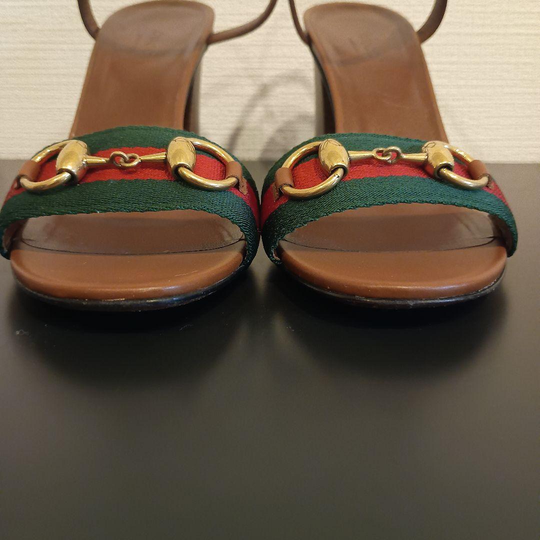 GUCCI グッチ サンダル シェリーライン ホースビット 37.5