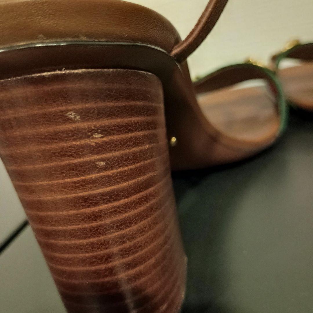 GUCCI グッチ サンダル シェリーライン ホースビット 37.5