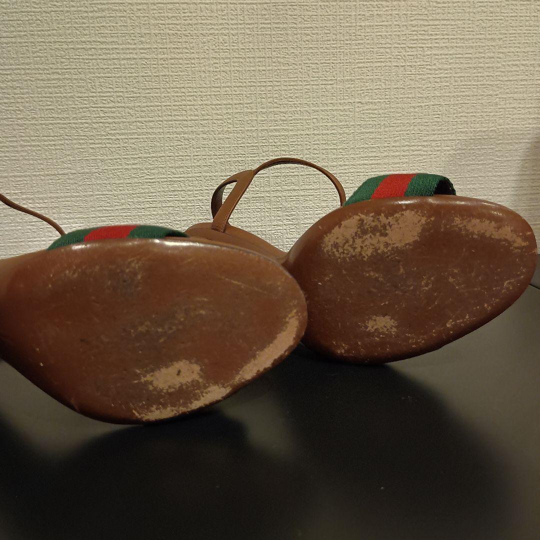 GUCCI グッチ サンダル シェリーライン ホースビット 37.5