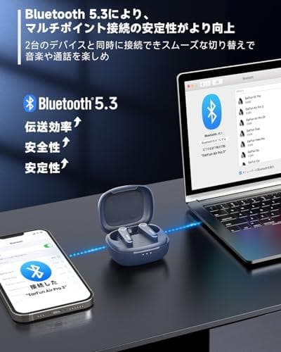 【VGP金賞】EarFun Air Pro 3 ANC搭載ワイヤレスイヤホン【b
