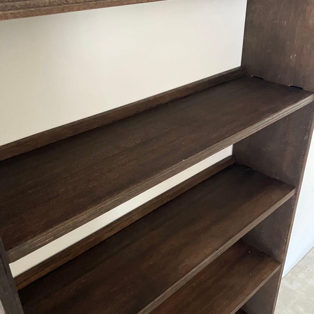 レトロ　アンティーク　ヴィンテージ　古道具　古家具　本棚　食器棚　ブックシェルフ