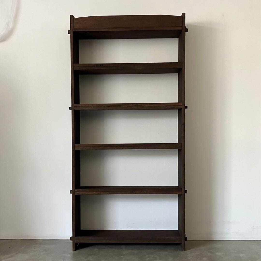 レトロ　アンティーク　ヴィンテージ　古道具　古家具　本棚　食器棚　ブックシェルフ