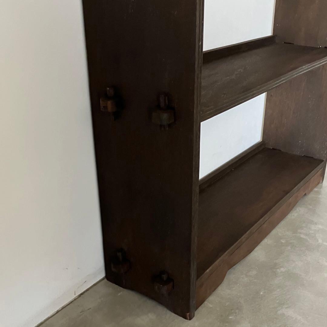 レトロ　アンティーク　ヴィンテージ　古道具　古家具　本棚　食器棚　ブックシェルフ