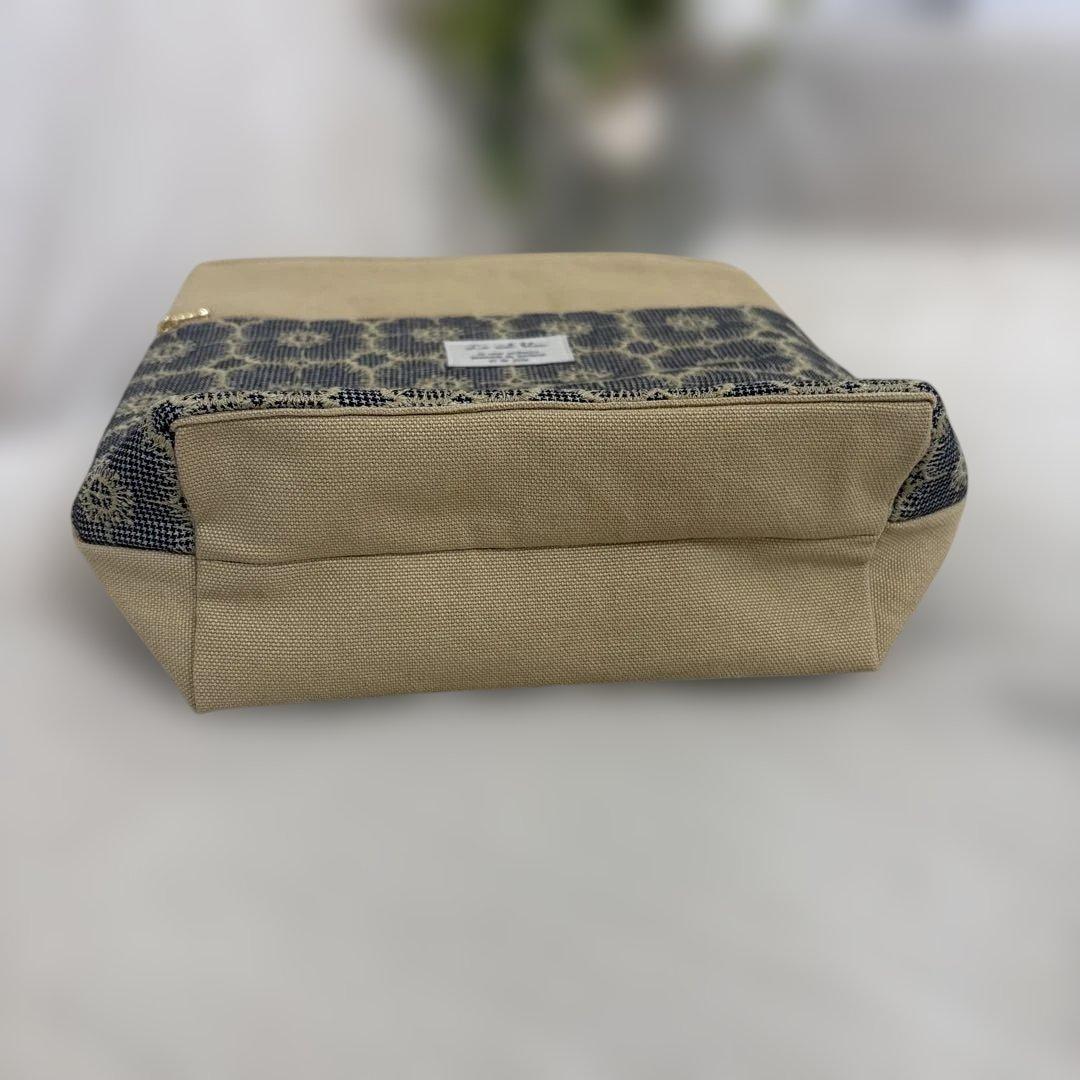 ミナペルホネン　Anemone と８号帆布 ショルダーバック　ハンドメイド