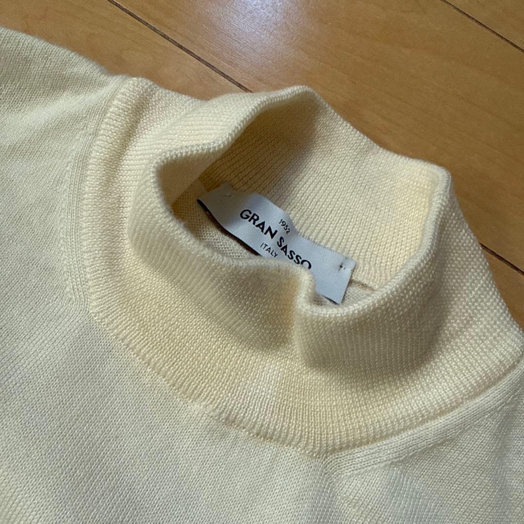 Gran Sasso グランサッソ モックネック ニット 12ゲージ