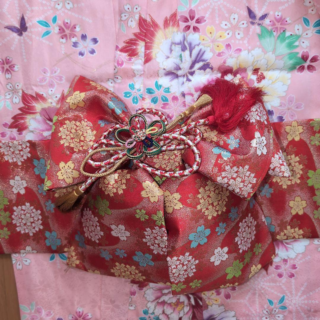 七五三 7歳 女の子 着物セット ピンク花柄