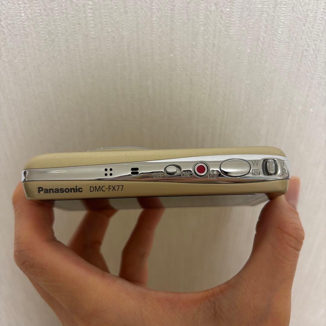 【動作確認済】Panasonic LUMIX DMC-FX77 デジカメゴールド