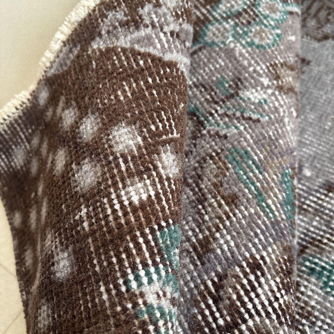 hiromikanさま専用 トルコ　ヴィンテージラグ　グレー　グリーン