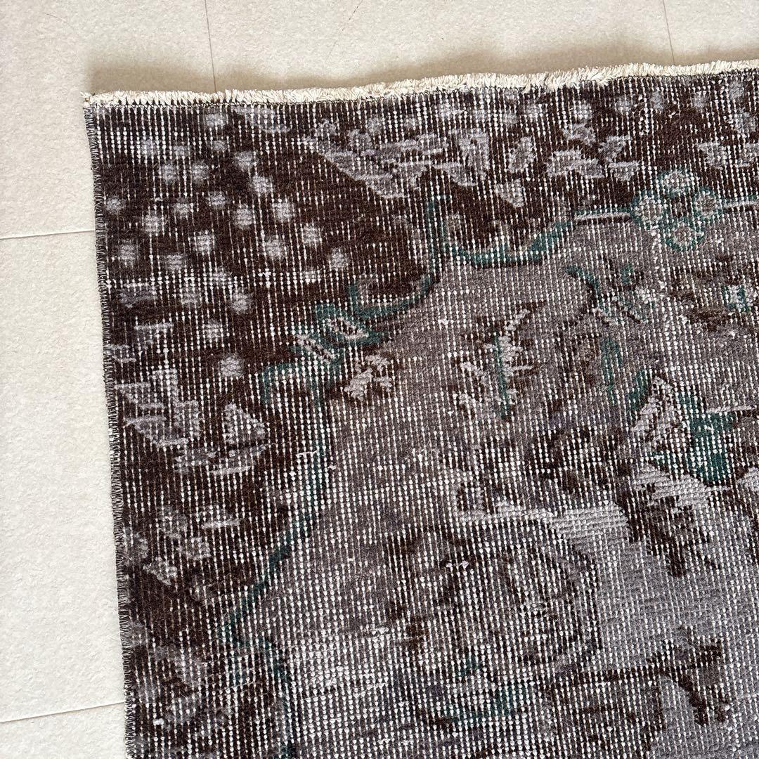 hiromikanさま専用 トルコ　ヴィンテージラグ　グレー　グリーン