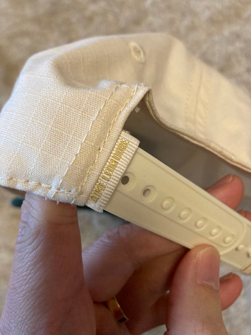 AIME LEON DORE ベースボールキャップ ベージュ/グリーン