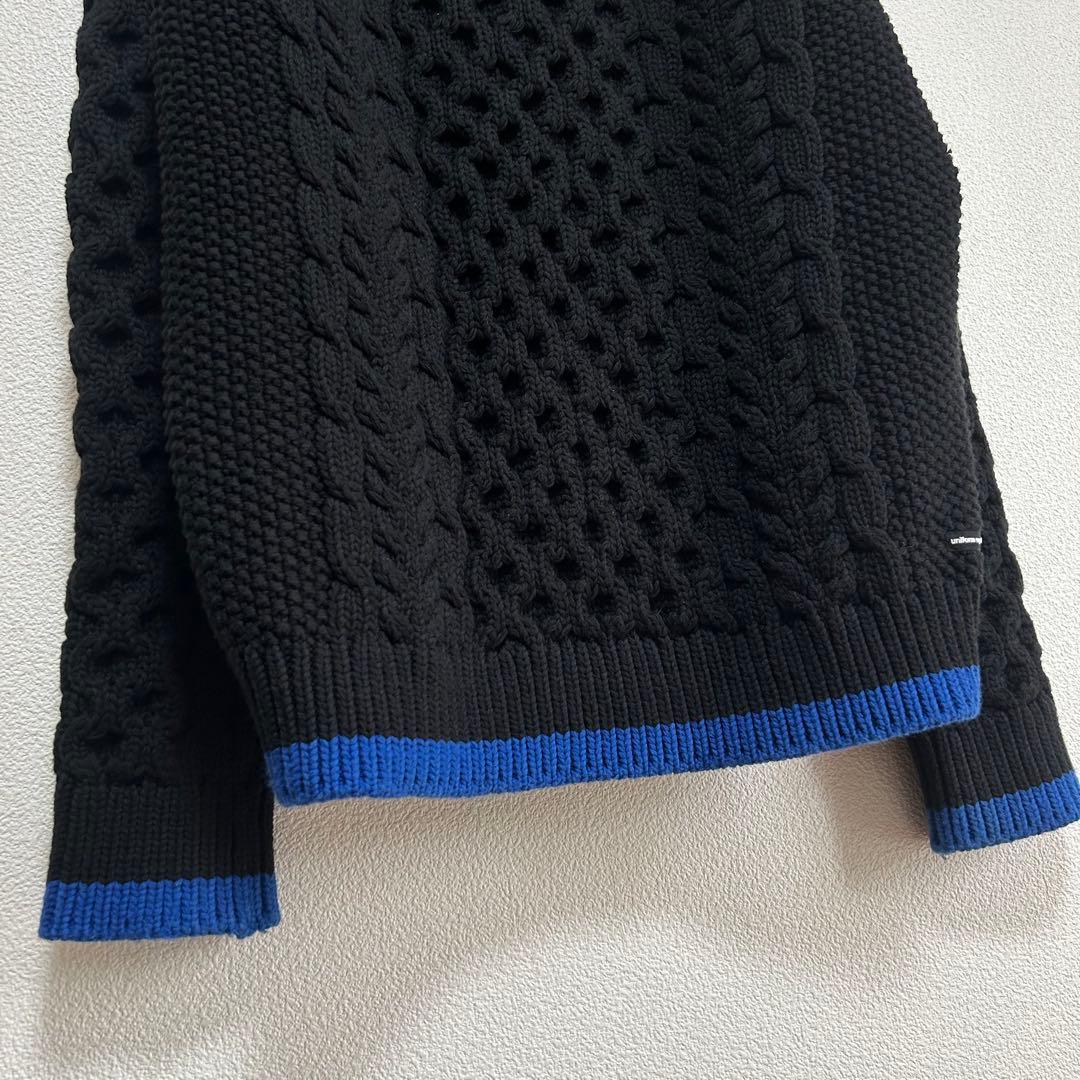 uniform experiment ユニフォームエクスペリメント ニット 黒