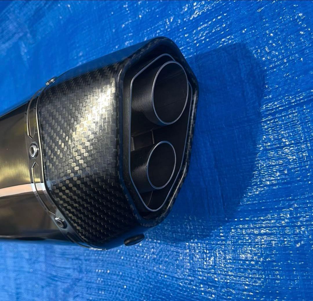 太*り様 NINJA1000SX ツインエンド　チタン　スリップオンマフラー