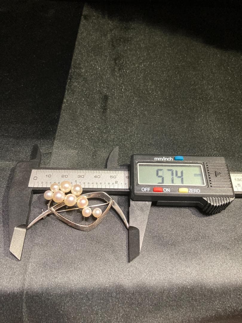 MIKIMOTO ミキモト ブローチ パール 9粒 9珠 925 皇室御用達