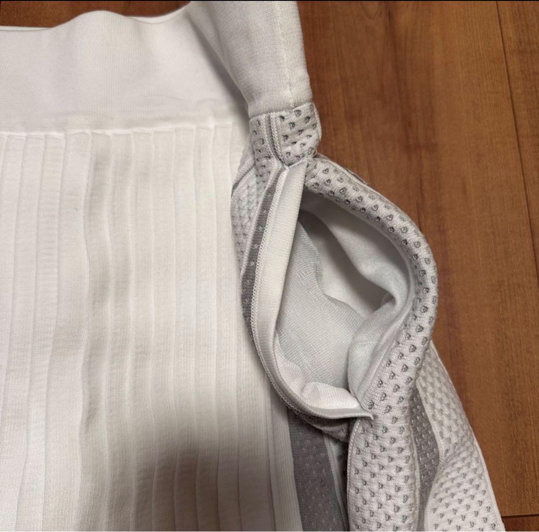 長袖ポロシャツ　プライムニット プリーツスカート　グレー　サイズS 春秋　新品