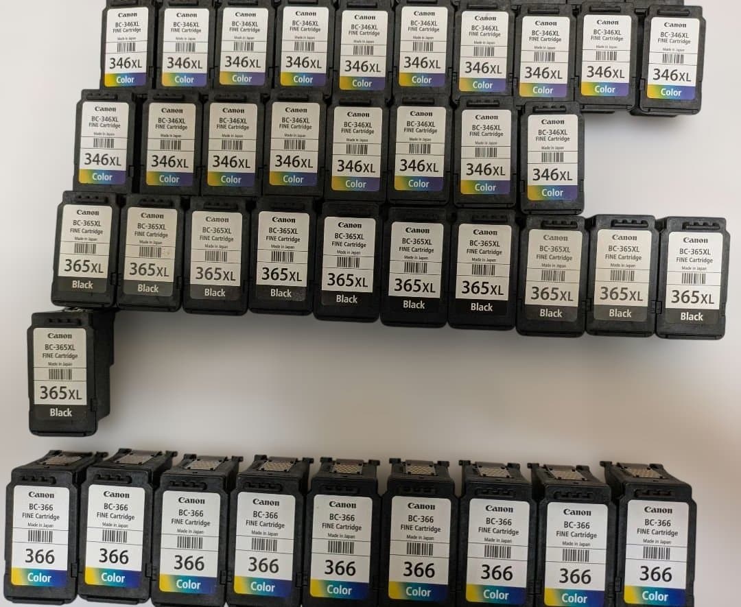 Canonプリンター　 純正品使用済みカートリッジ　86個