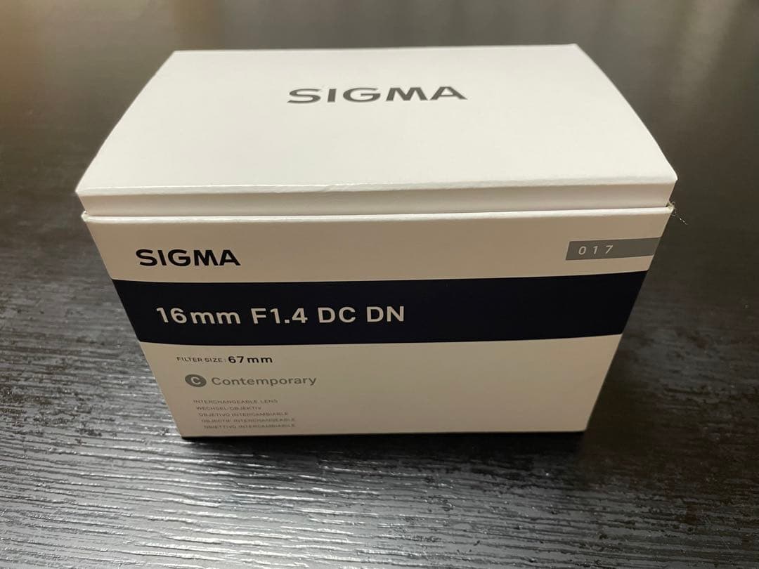 【極美品】SIGMA 16mm F1.4 DC DN ソニー 保護フィルター付