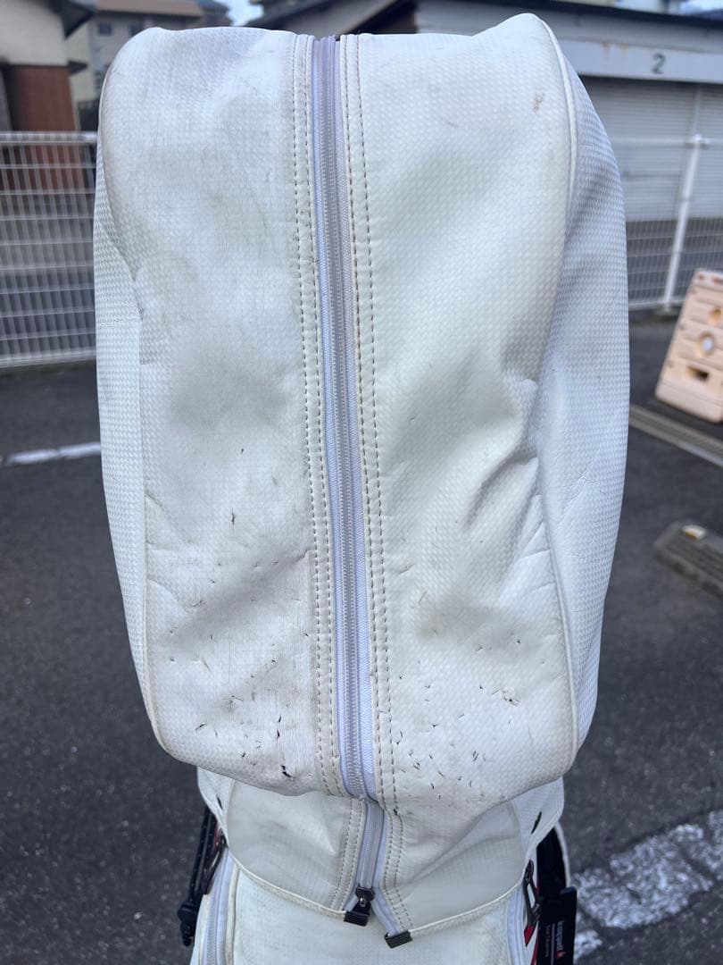 ルコック　ゴルフ　キャディーバッグ　ホワイト　メンズ