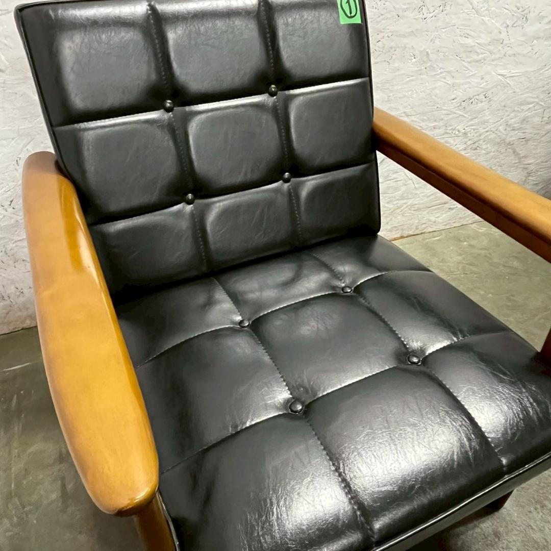 【カリモク】 60 K チェア W36170BW 1人掛け ① A0977