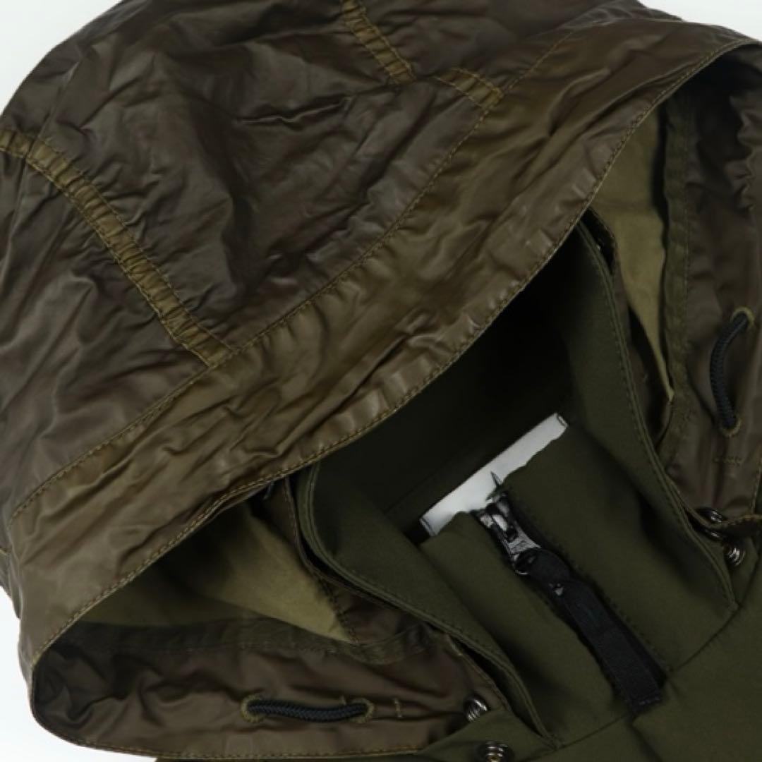 stone  16ss オリーブグリーン フード付きジップジャケット