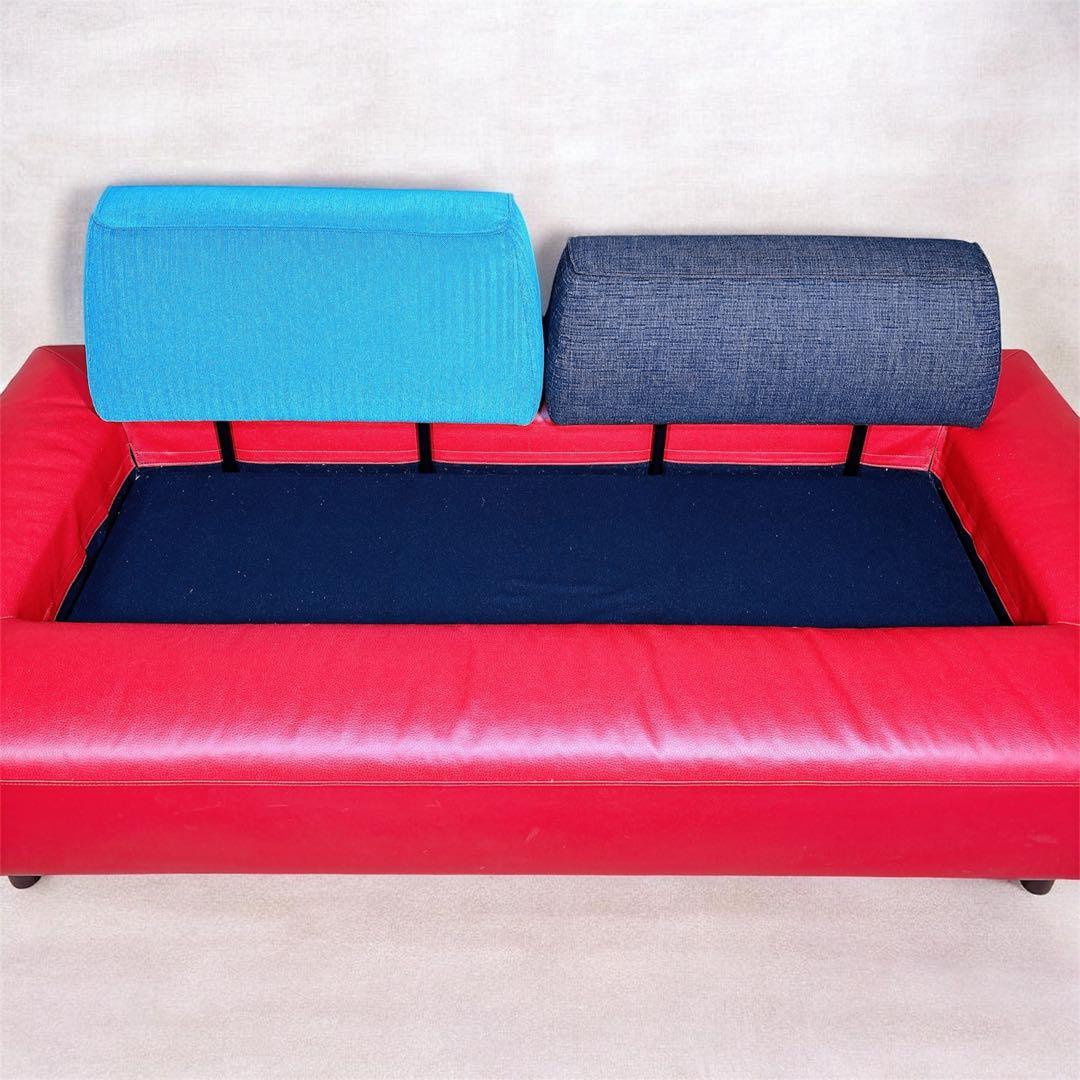 【良品】 マルイチセーリング 生活製作所 グラード ウッドベースM 2人掛ソファ