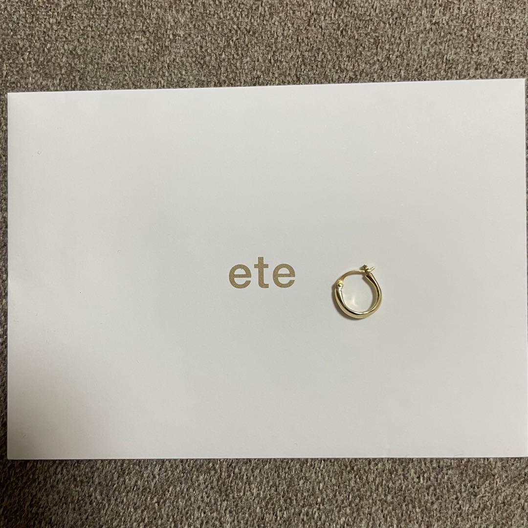 ete K10YG フープ ピアス　片耳