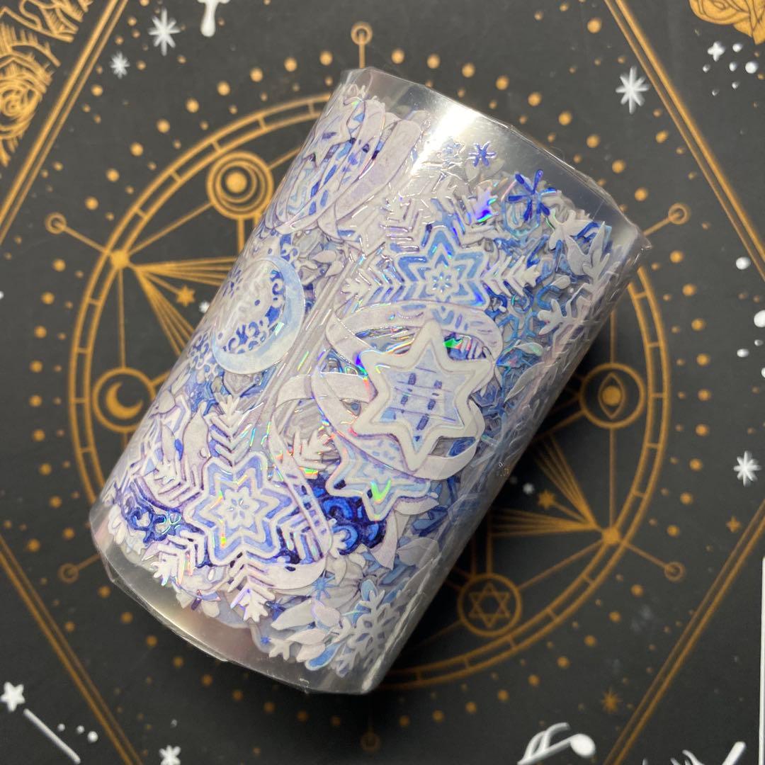 【H1】海外　10m巻　貝殻光マスキングテープ　人物系/装飾系/背景系