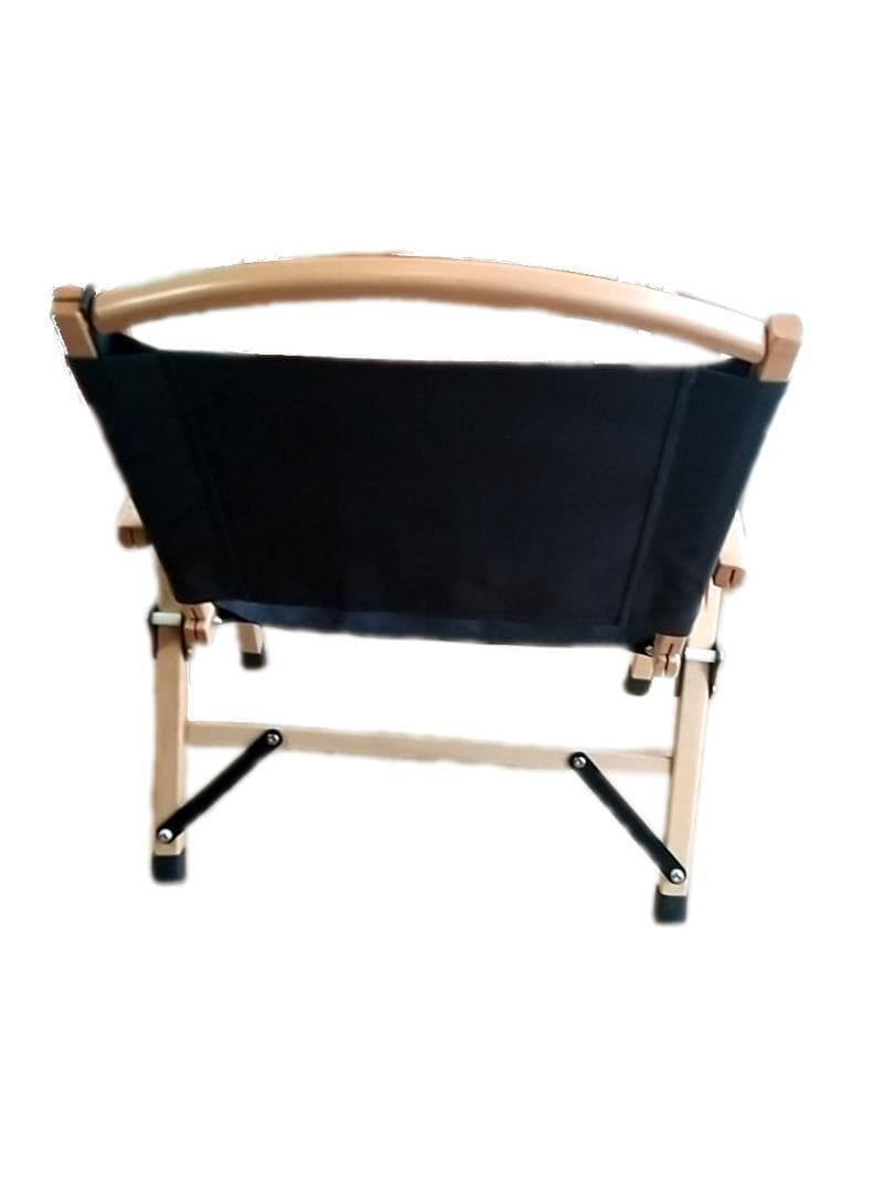 ウッドチェア ブラック　黒　キャンプ