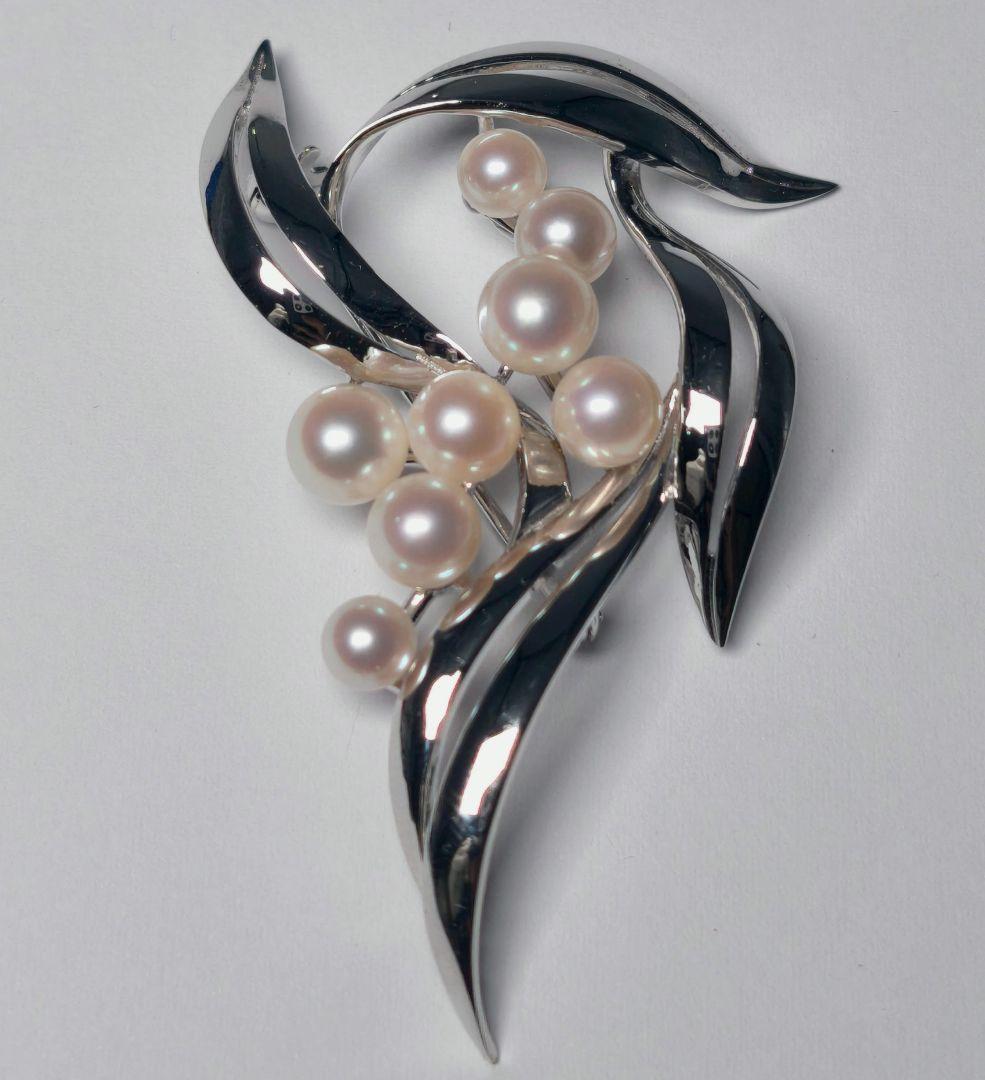 【極美品 最高級】ミキモト ブローチ パール フォーマル 皇室御用達 正規品