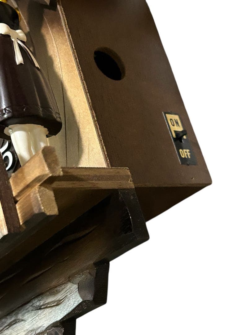 リズム　カッコーチロリアンR 4MJ732RH木枠 ふいご式 鳩時計 振り子時計