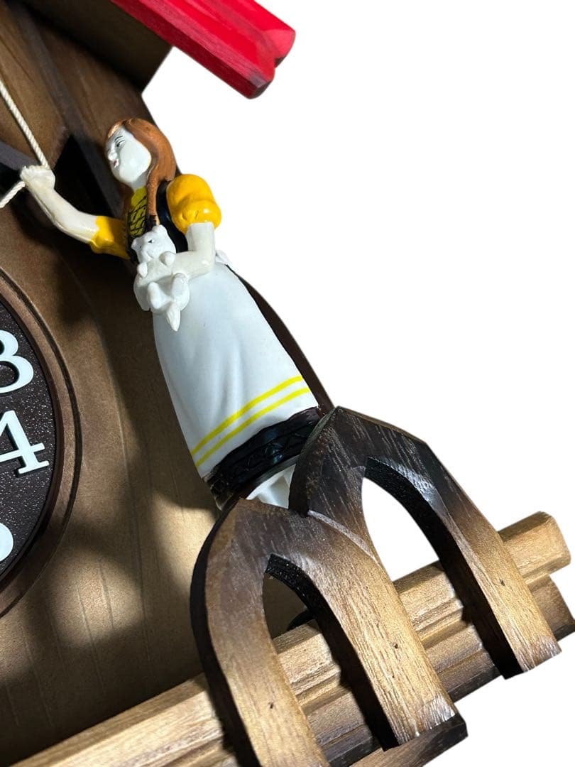 リズム　カッコーチロリアンR 4MJ732RH木枠 ふいご式 鳩時計 振り子時計