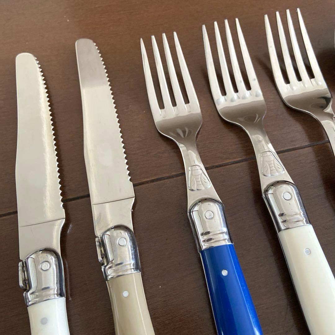 【ケンコウタイ様用】ジャン デュボ ライヨール スプーン、フォーク、ナイフ 8本