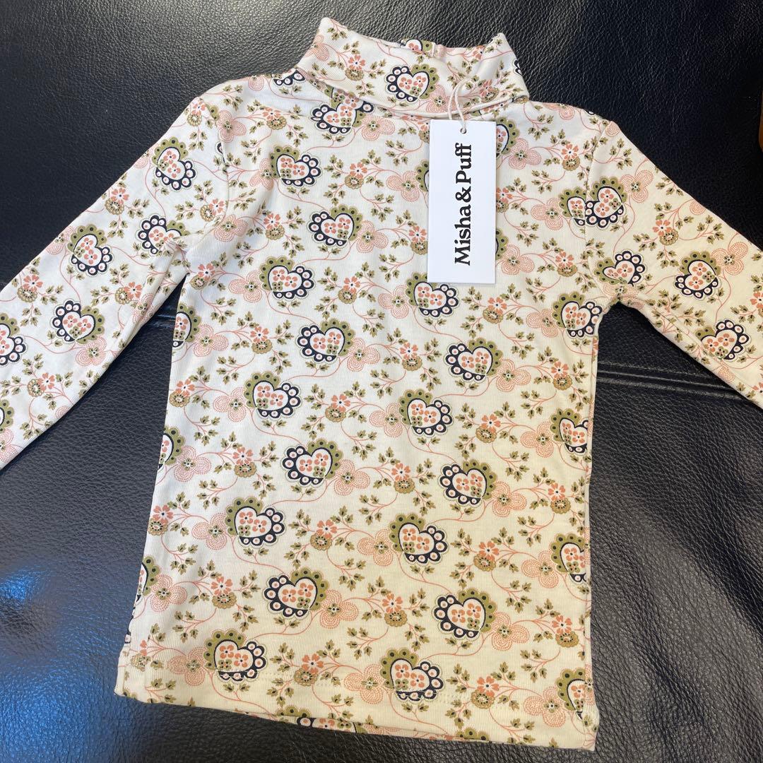 トップス Misha&Puff Turtleneck -Sugar Calico 4y