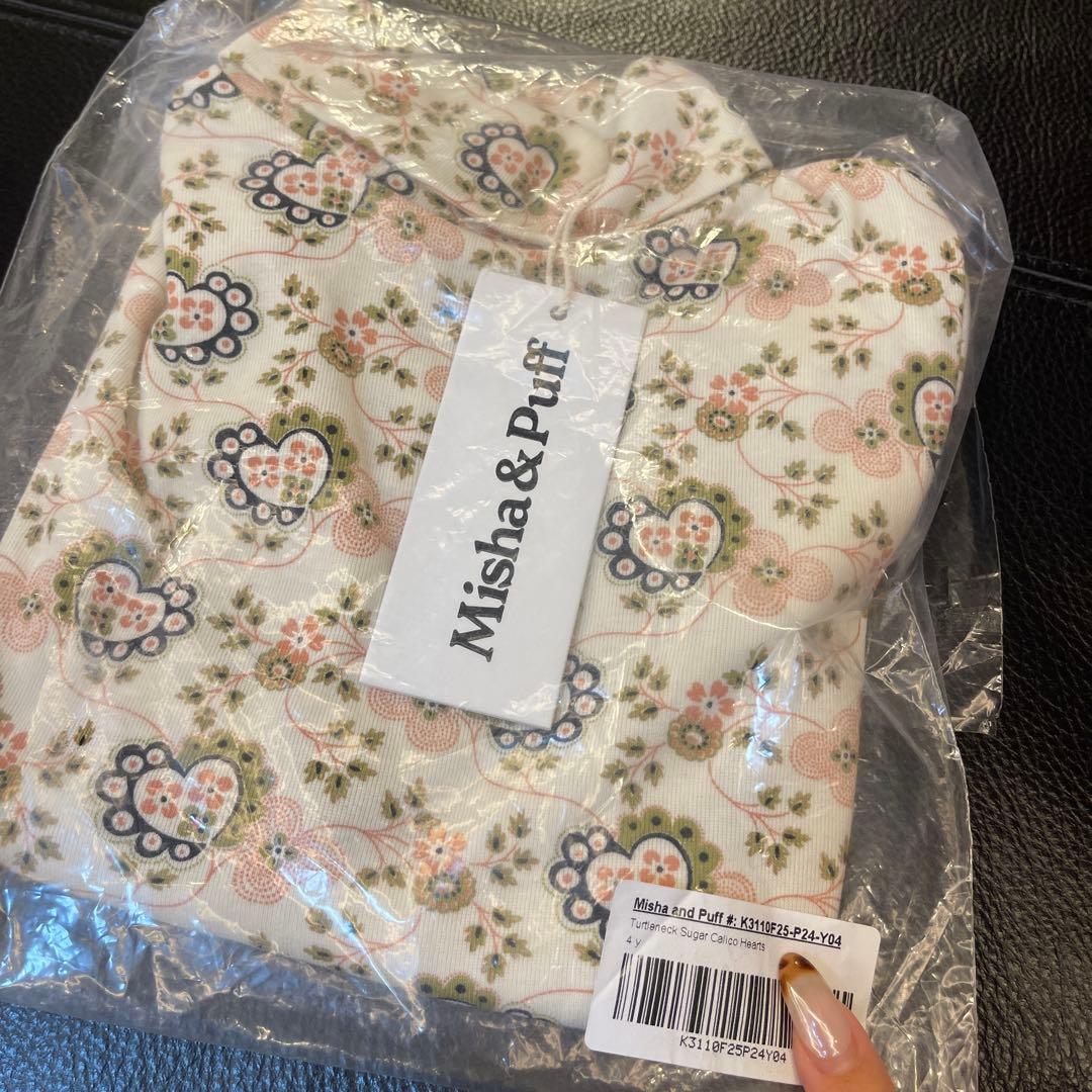 トップス Misha&Puff Turtleneck -Sugar Calico 4y