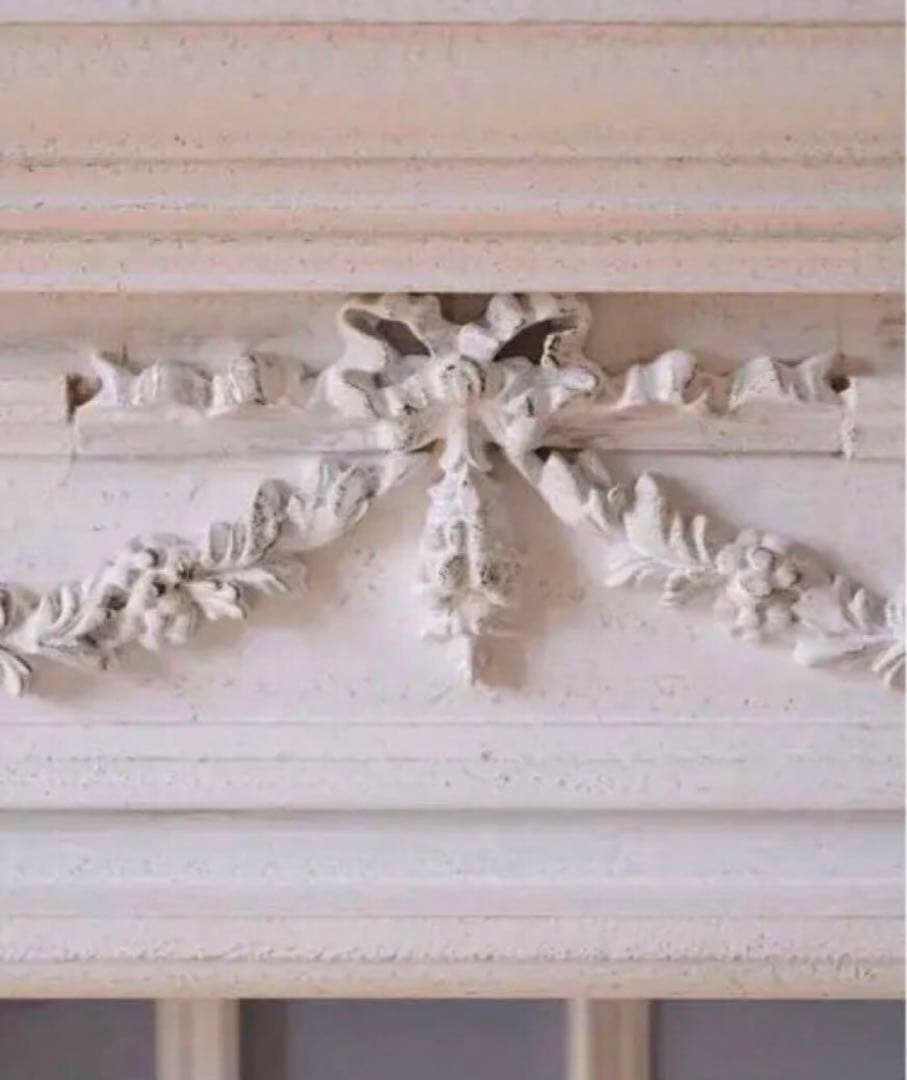 マントルピース　白　シャビーシック　サラグレース　暖炉　フランフラン