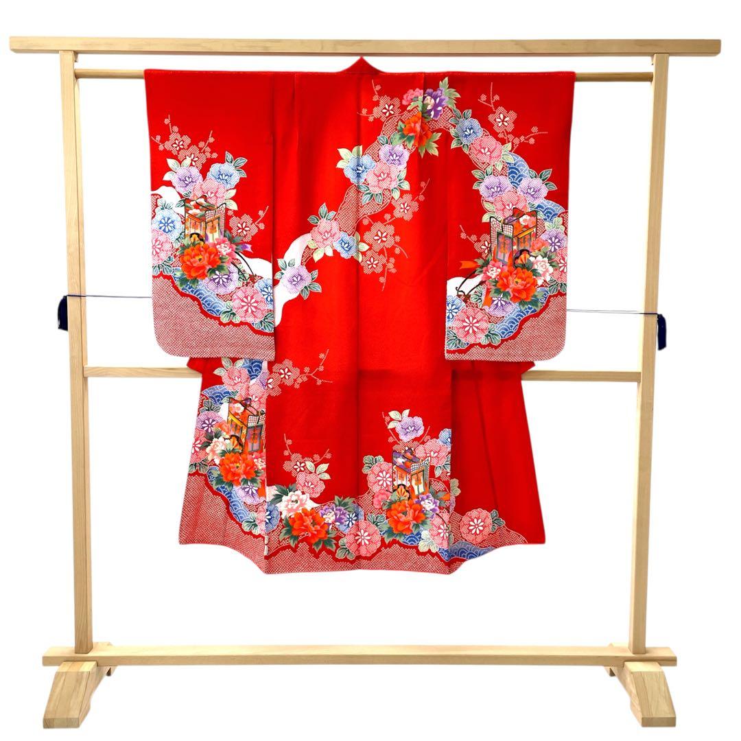 ◎mk-589　七五三　女の子　着物　7歳　　12-2