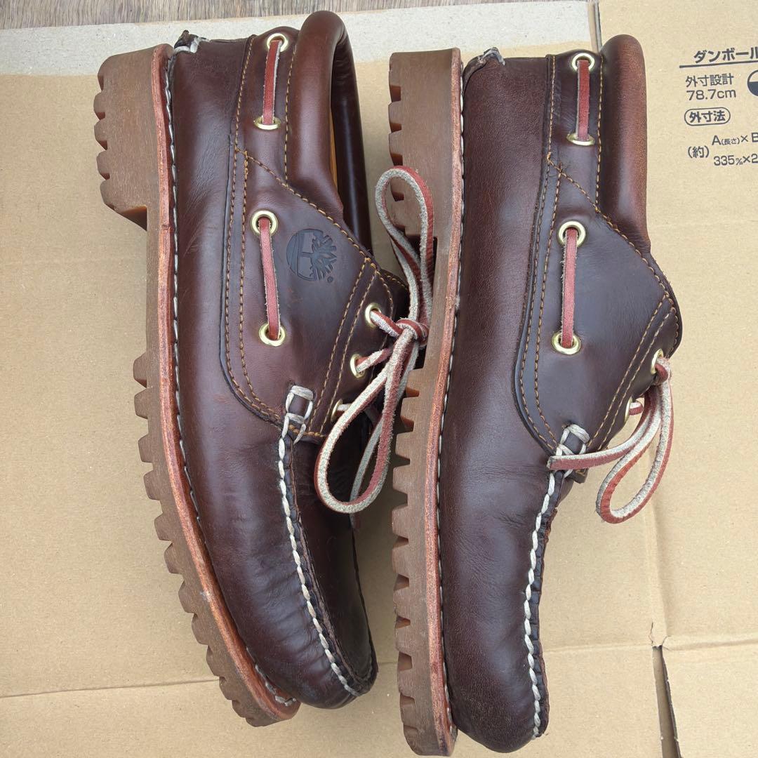 美品 timberland 3eye アメカジ バイカー　ティンバーランド
