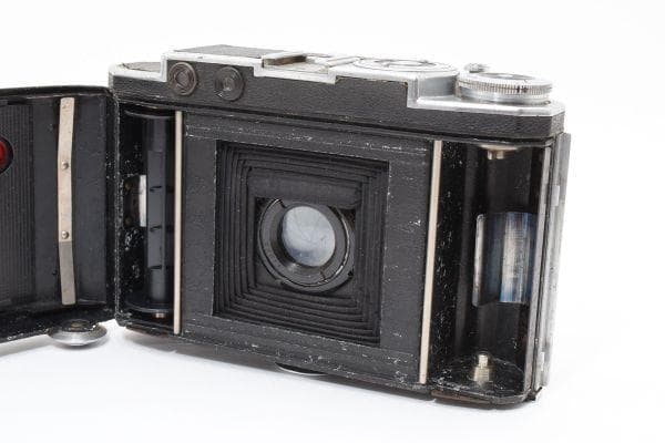 蛇腹カメラ ZEISS IKON Super-Six#486 本革ケース付き