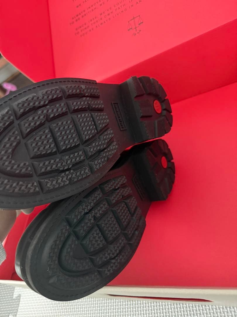 HUNTER ブラック スノーブーツ UK6 25cm