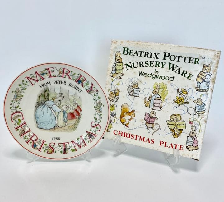 ピーターラビット☆1983-1988年Xmasプレート6枚セット