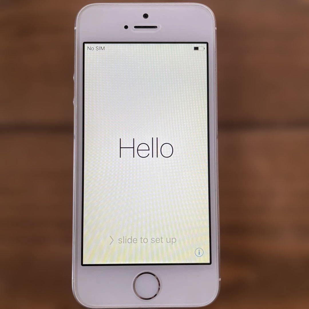 【n】美品 iPhone 5s 64GB シルバー 箱あり 動作品